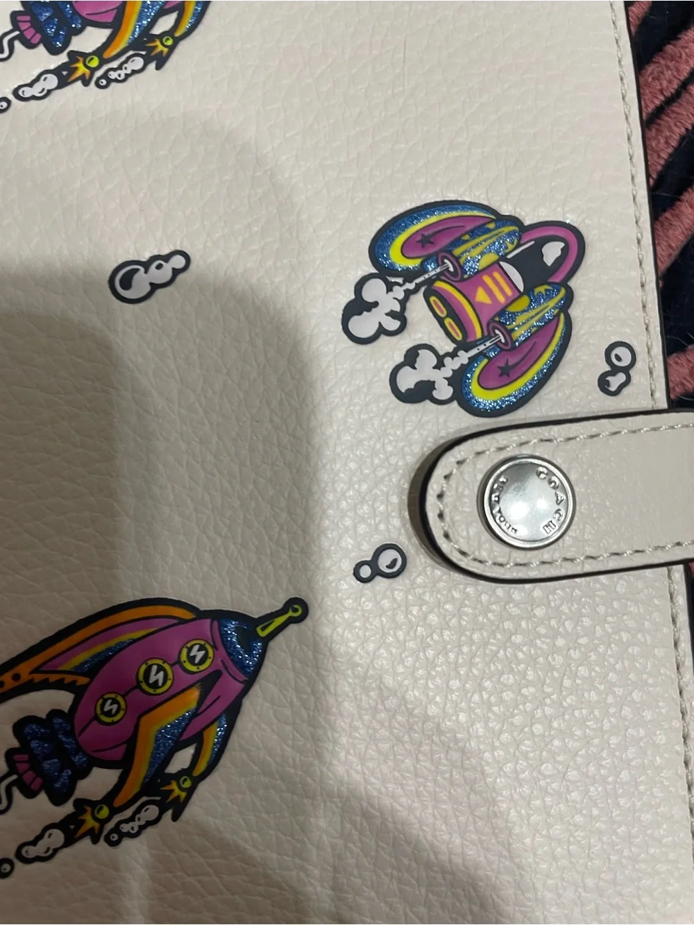 Coach Rocket Ship Print Notebook Cover with Notebook - Picture 4 of 7